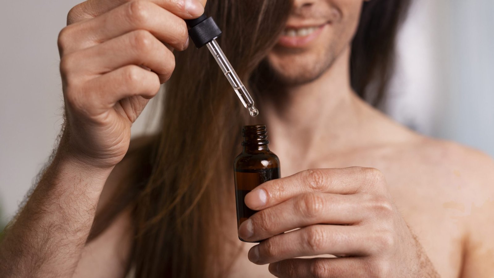 front-view-man-hair-slugging-night-routine